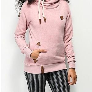 Naketano Pink hoodie, XL